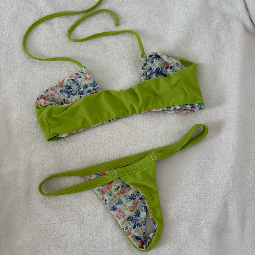 San Lorenzo Green/Floral Bikini